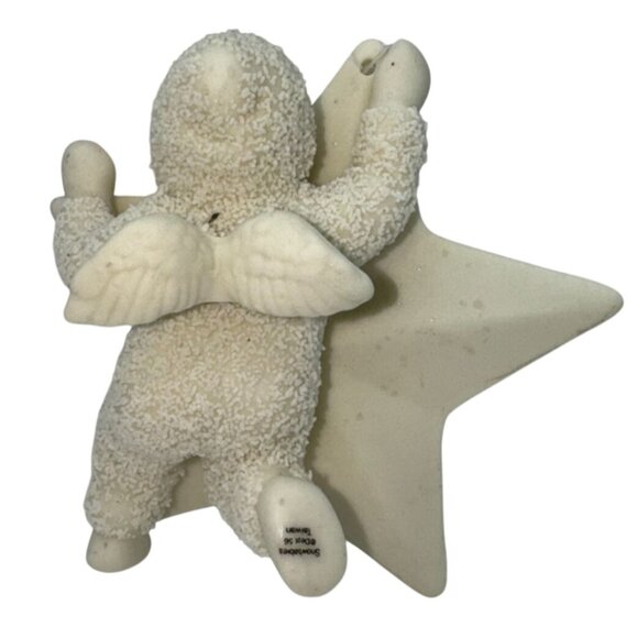 DEPARTMENT 56 SNOW BABY WITH STAR ORNAMENT AND A FRIEND CHRISTMAS HOLIDAY - Picture 3 of 6